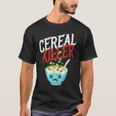 Cereal Killer I Costume Breakfast Cereal Halloween Tシャツ (正面)