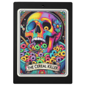 Cereal Killer Tarot – Skull Eating Cereal, Dark クリップボード (裏面)
