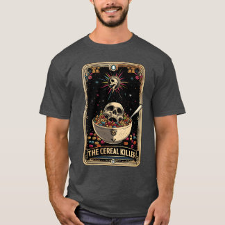Cereal Killerarot Card Horror Moviesrue Crime frie Tシャツ