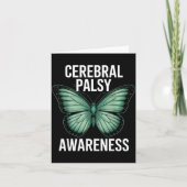 Cerebral Palsy Awareness Butterfly Suprters And Ad カード (正面)