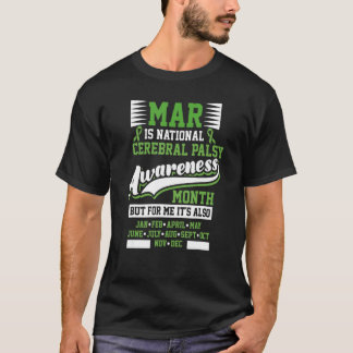 Cerebral Palsy Awareness Month March American Brai Tシャツ