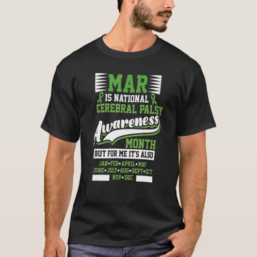 Cerebral Palsy Awareness Month March American Brai Tシャツ (正面)