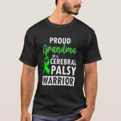 Cerebral Palsy CP Awareness Proud Warrior Survivor Tシャツ (正面)