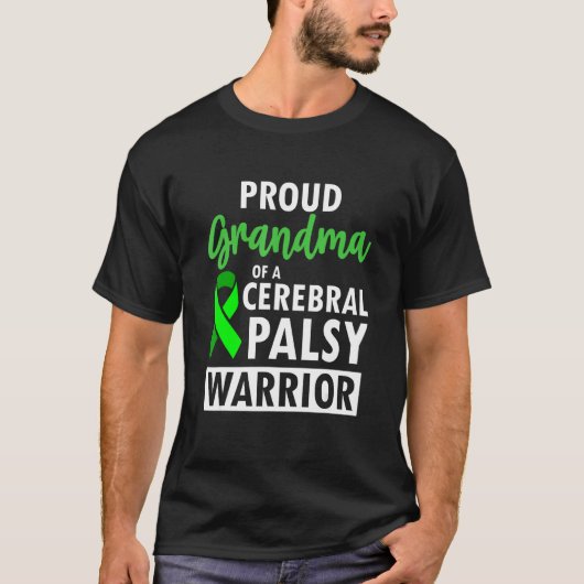 Cerebral Palsy CP Awareness Proud Warrior Survivor Tシャツ (正面)