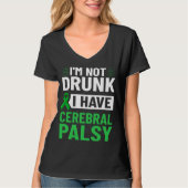 Cerebral Palsy Green Ribbon Brain Damage Awareness Tシャツ (正面)