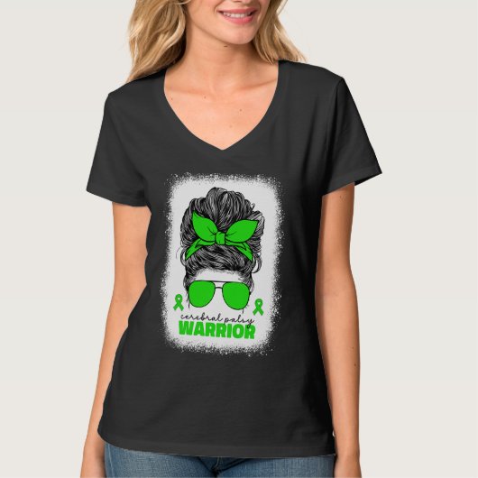 Cerebral Palsy Warrior For Women Mom Mama Cp Aware Tシャツ (正面)