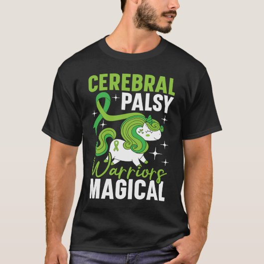 Cerebral Palsy Warriors Are Magical Unicorn  CP Tシャツ (正面)