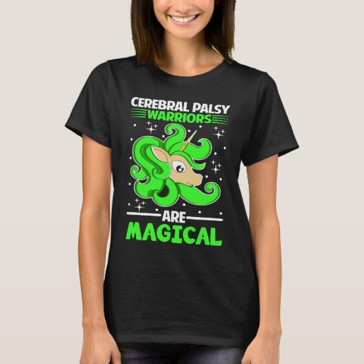Cerebral Palsy Warriors Are Magical Unicorn Tシャツ (正面)