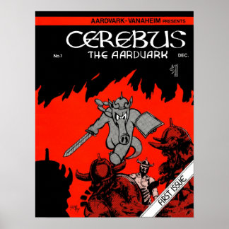 Cerebus Issue #1のカバープリント ポスター