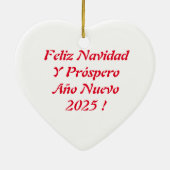 Ceremonia de Cerezo de Navidad Adorno Ceramic Orna セラミックオーナメント (裏面)