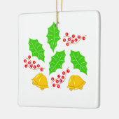 Ceremonia de Cerezo de Navidad Adorno Ceramic Orna セラミックオーナメント (左)