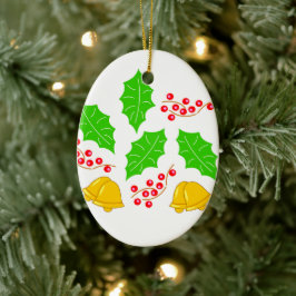 Ceremonia de Cerezo de Navidad Adorno Ceramic Orna セラミックオーナメント