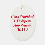 Ceremonia de Cerezo de Navidad Adorno Ceramic Orna セラミックオーナメント (裏面)