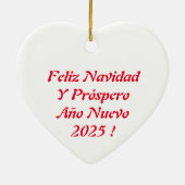 Ceremonia de Cerezo de Navidad Adorno Ceramic Orna セラミックオーナメント (裏面)