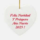 Ceremonia de Cerezo de Navidad Adorno Ceramic Orna セラミックオーナメント (裏面)