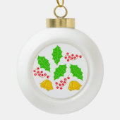 Ceremonia de Cerezo de Navidad Adorno Ceramic Orna セラミックボールオーナメント (正面)
