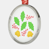 Ceremonia de Cerezo de Navidad Adorno Ceramic Orna メタルオーナメント (左)