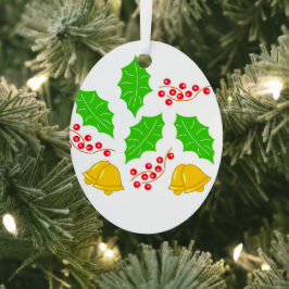 Ceremonia de Cerezo de Navidad Adorno Ceramic Orna メタルオーナメント