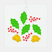 Ceremonia de Cerezo de Navidad Adorno Ceramic Orna メタルオーナメント (正面)