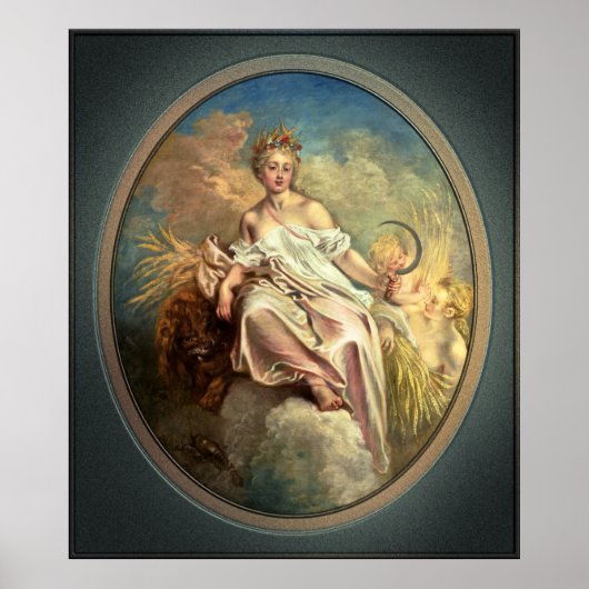 Ceres (Summer) by Antoine Watteau ポスター (正面)