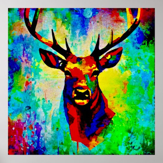 cerf majestueux ポスター (正面)