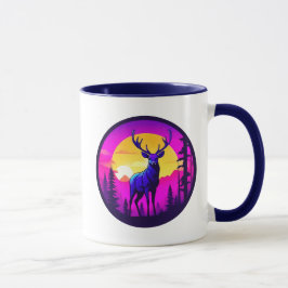 Cerf majestueux au crépuscule. マグカップ