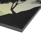 Cerf sous la lune jaune カッティングボード (角)