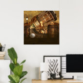 Ceris Tortuga Steampunkアートポスター ポスター (ホームオフィス)