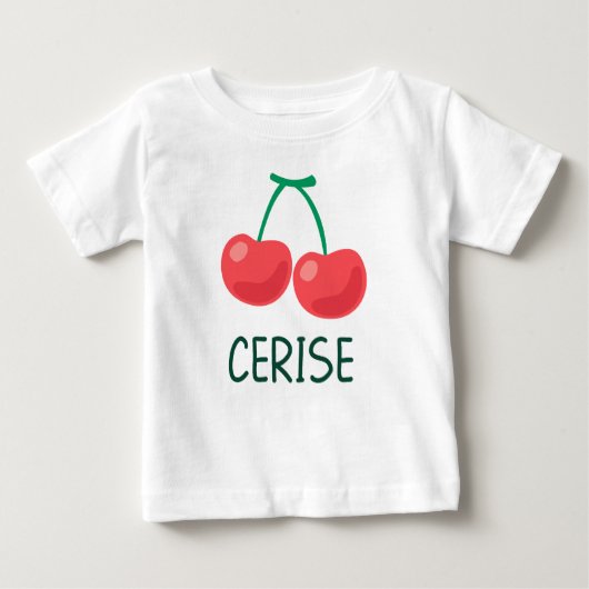 Cerise ベビーTシャツ (正面)