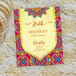 Cerise mandala rangoli mehndi予算招待状