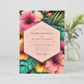Cerise Nocturne Tropic Wedding 招待状 (スタンド正面)