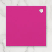 CERISE PINK モダンコアウェディング フェイバータグ (裏面)