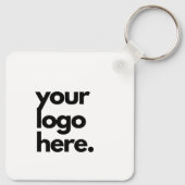 CERISE PINK QRコードビジネスカードロゴの作成 キーホルダー (裏面)