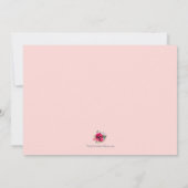 Cerise Water Colorフローラ日付カードの保存 (裏面)