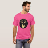 Cernunnosケルト異教のック角化されたStag森林神 Tシャツ (正面フル)