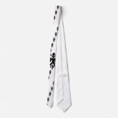 Cernunnosパターンが付いている夜会服 ネクタイ (裏面)