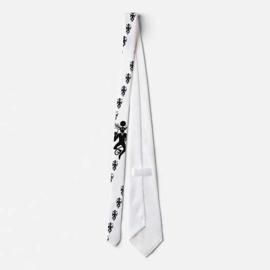 Cernunnosパターンが付いている夜会服 ネクタイ (裏面)