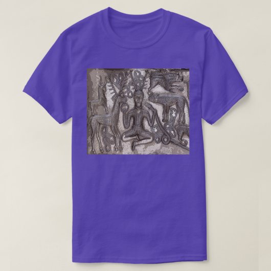CernunosCeltic Horned God Paganism 異教の Tee Tシャツ (デザイン正面)