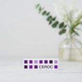 CEROC (モダン正方形) スキニー名刺 (スタンド正面)