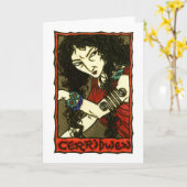 Cerridwenの挨拶状 カード (黄色い花)