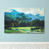 Cerro El Ávila, desde el Parque del Este キャンバスプリント (インサイチュ (ウッドフロア))