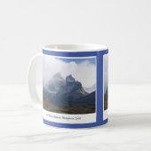 Cerro Paine Grande，山々，パタゴニア，チリ コーヒーマグカップ (正面左)