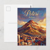 Cerro Rico Bolivia ポストカード (正面/裏面)