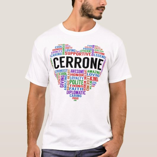 CERRONE凡例ハート Tシャツ (正面)