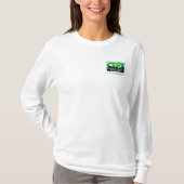 CERTの女性の長袖はワイシャツカスタマイズ Tシャツ (正面)