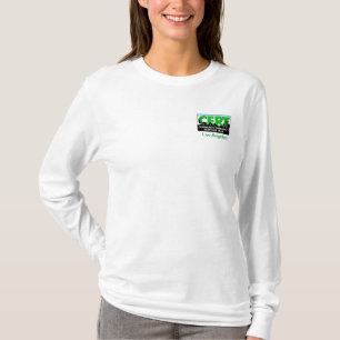 CERTの女性の長袖はワイシャツカスタマイズ Tシャツ