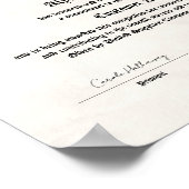 Certificate of Achievement Print ポスター (角)