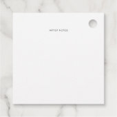 Certificate of Authenticity Hangtag フェイバータグ (裏面)