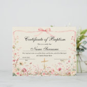 Certificate of Baptism, Baby Dedication (スタンド正面)