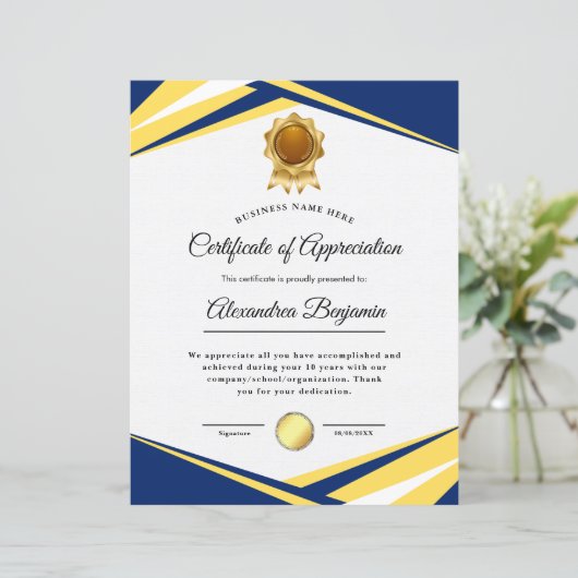 Certificate of Completion  (スタンド正面)